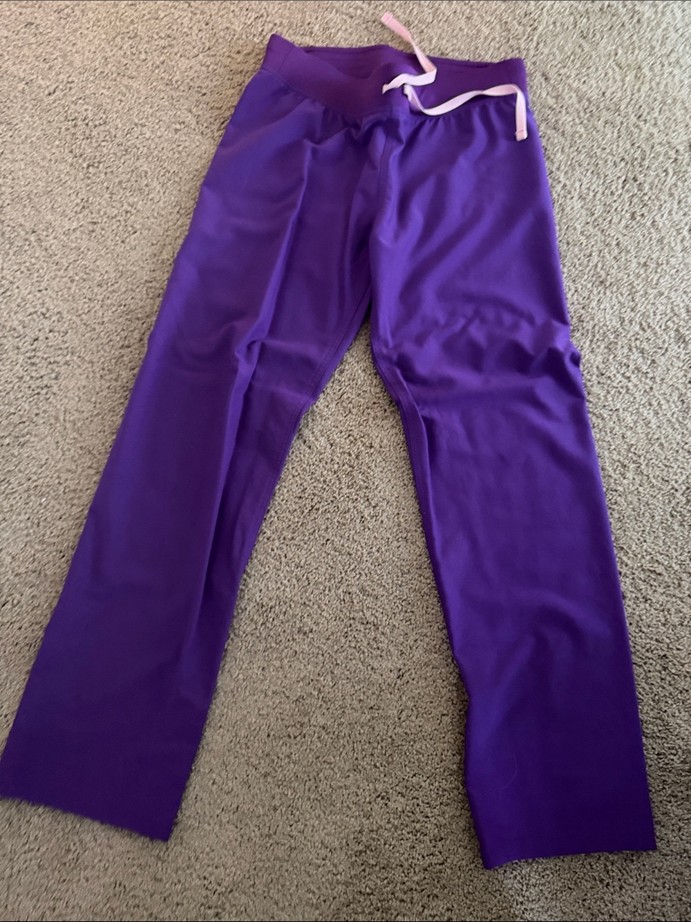 Figs straight leg purple scrub pants